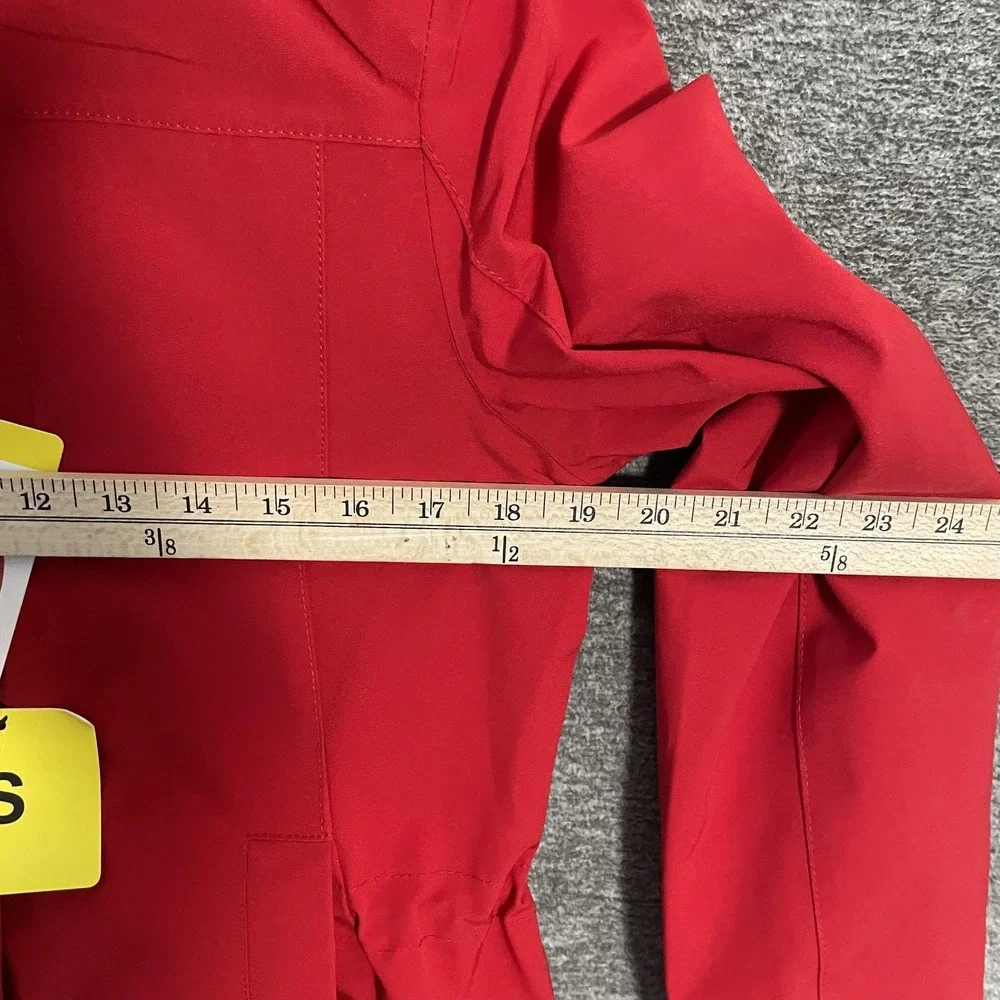 Pendleton Parka Coat Womens Small Red Hooded Softshell Full Zip Lined Mid Length - Picture 6 of 9